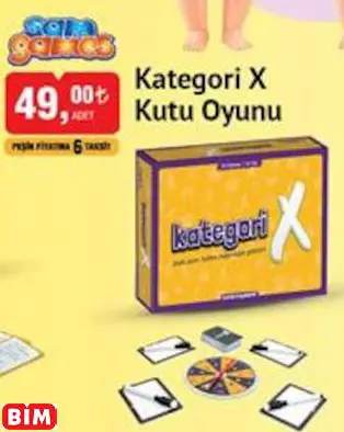 KATEGORİ X KUTU OYUNU